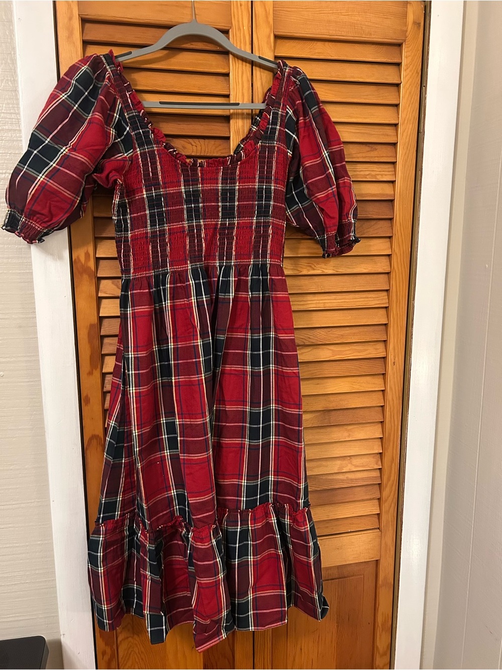Hill House Louisa Nap Dress in Red Tartan - Picture 2 of 3